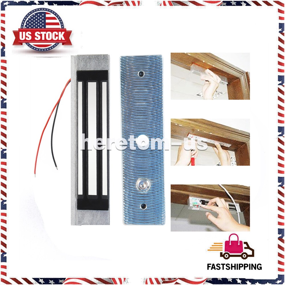 180kg/350lb Force Magnetic Lock Access Control Door Electromagnetic Lock Durable