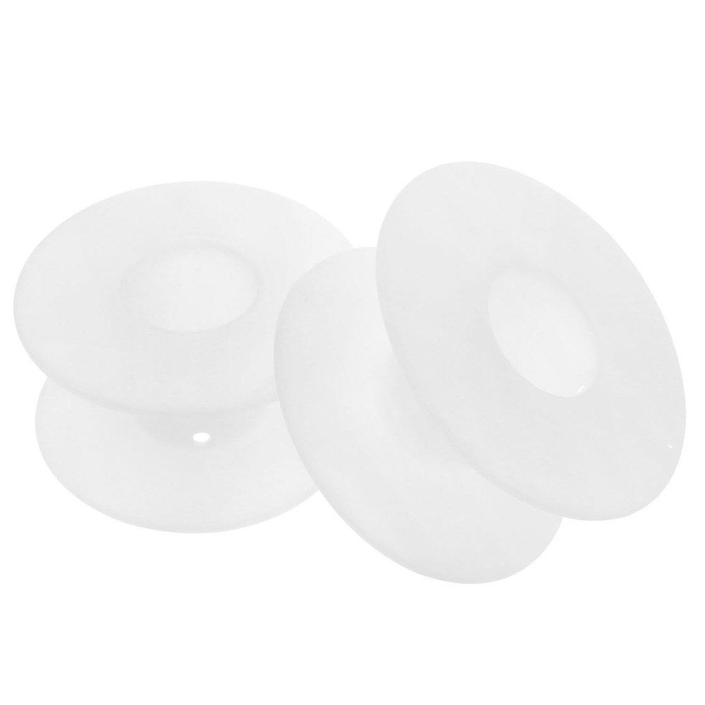 Plastic Empty Spool 34mm 1.88 Inch White Thread Sewing Embroidery Wire 10 PCS