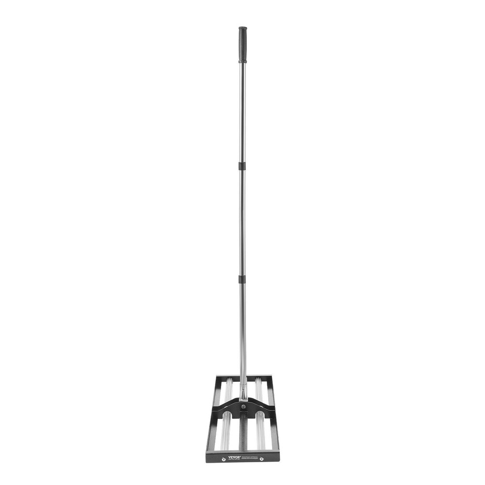 36x10in Soil Leveling Rake 83in Adjustable Handle Yard Heavy Duty