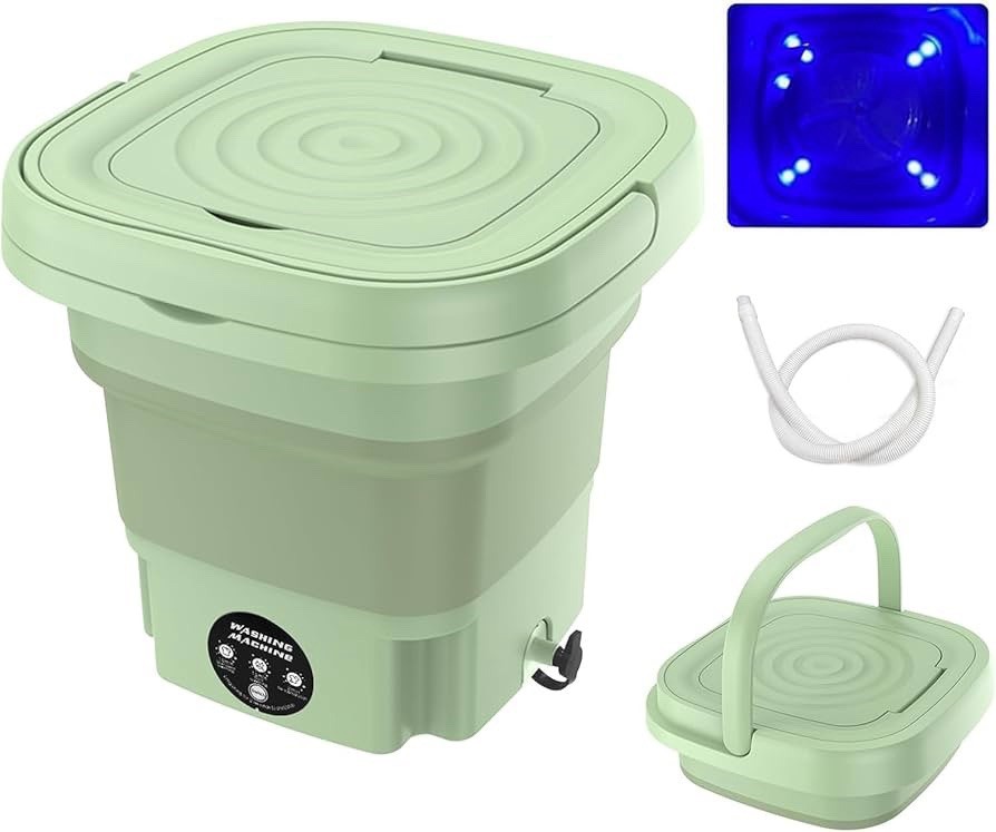 Mini Folding Washing Machine 8L/16L Portable Top-Loading Foldable Touch
