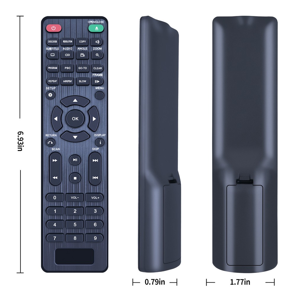 Replacement Remote Control For MEGATEK DVD Player DP-260M55HD