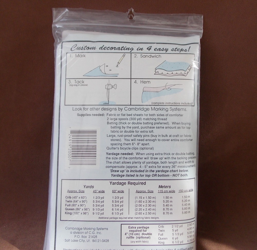 Diamonds Fabric Template Cambridge Marking Systems