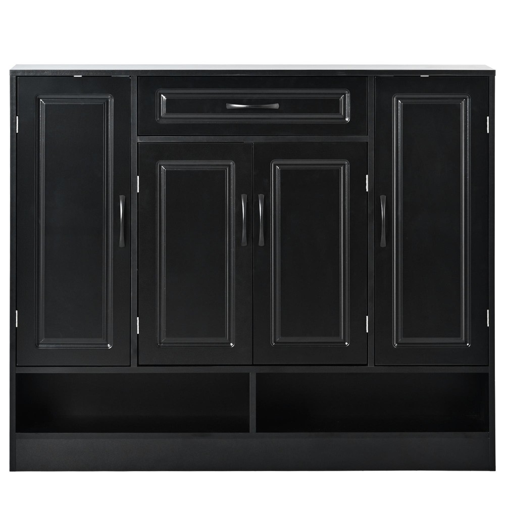 Durable Material Sleek and Modern Shoe Cabinet w/Space-saving Design Side Board