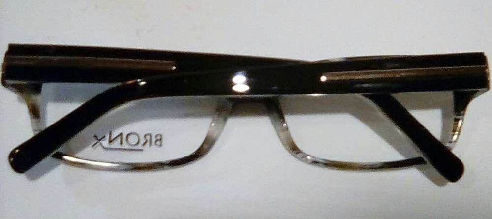 *NEW, BRONX G 53-16-130 Black Eyeglass Frames