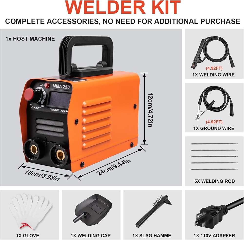 Lightweight 110V Welding Machine with Automatic Current Matching - Versatile Use