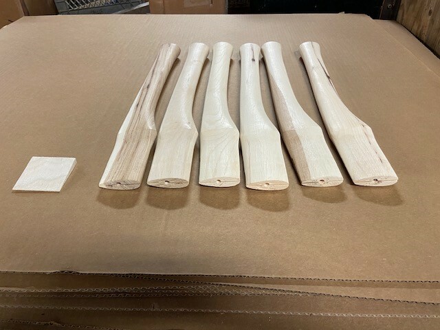 20" Miners  Straight Single Bit Axe  Hickory Replacement Handle ( 6 handles)