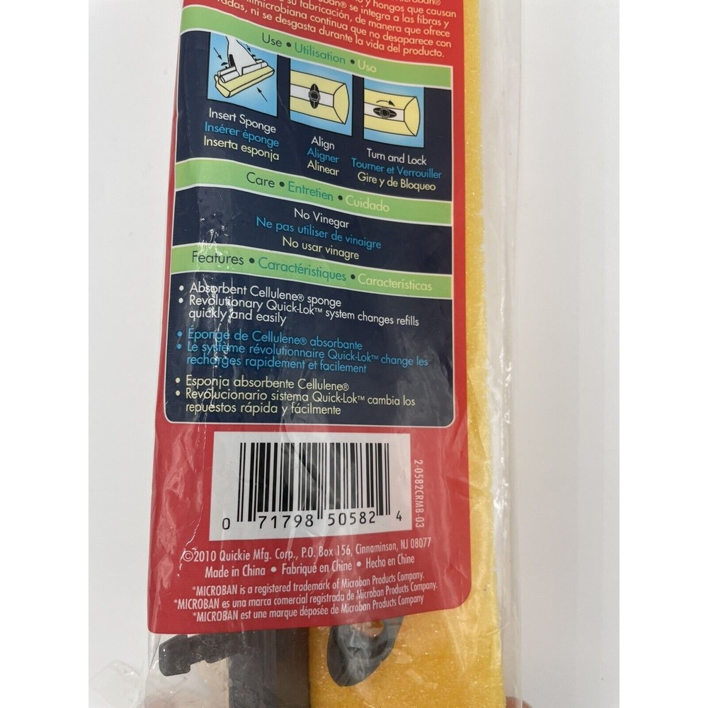 Quickie Clean Results Refill Microban Roller Sponge Mop #058BCRMB Type M