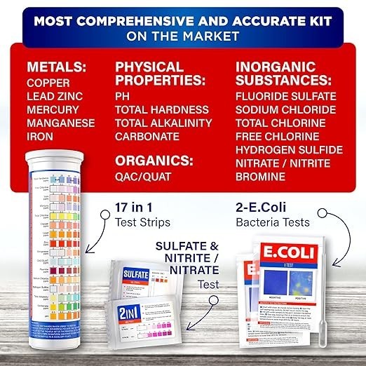 Bestprod Drinking Water Test Strip Kit - 120 Count