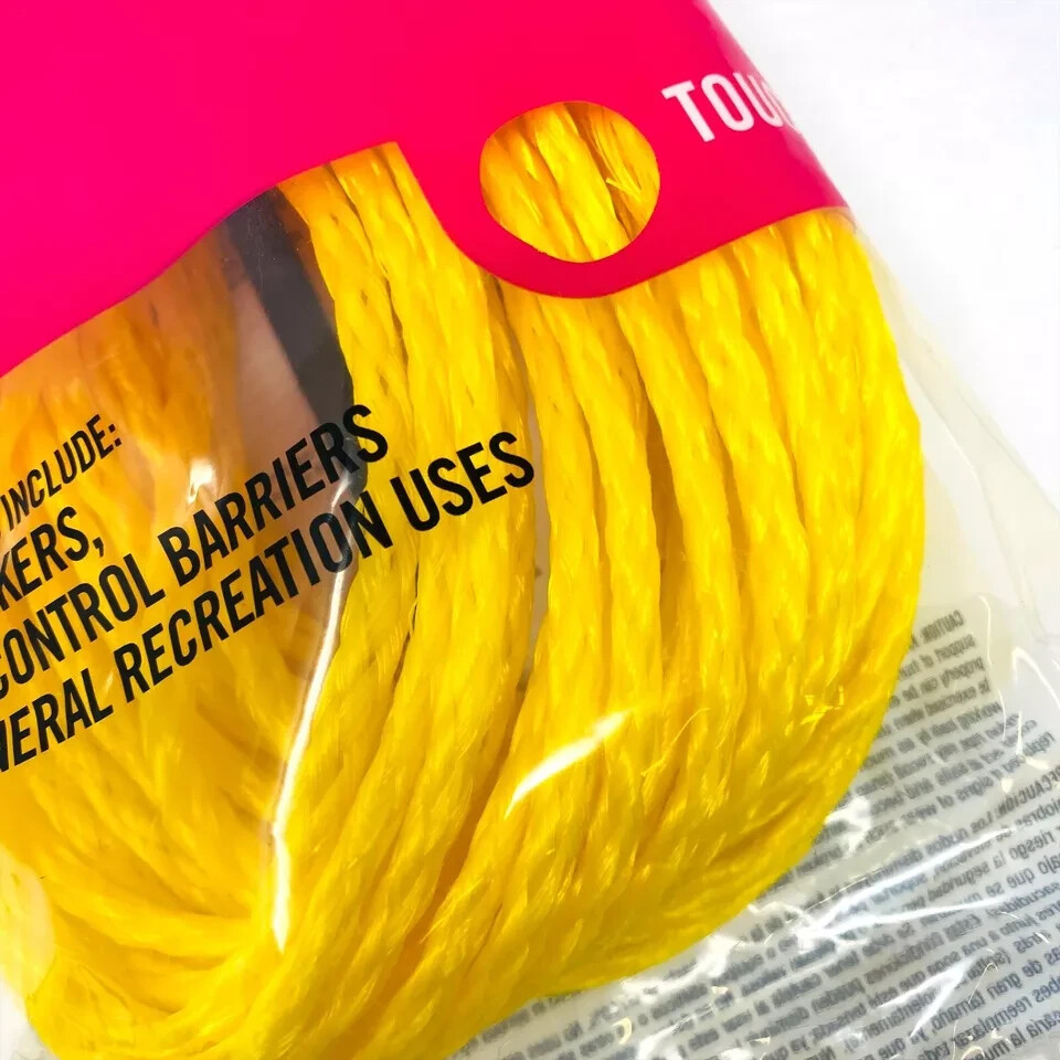 100 Pcs Everbilt 140 511 Floating Hollow Braid Polypropylene Rope 1/4 in x 50 ft
