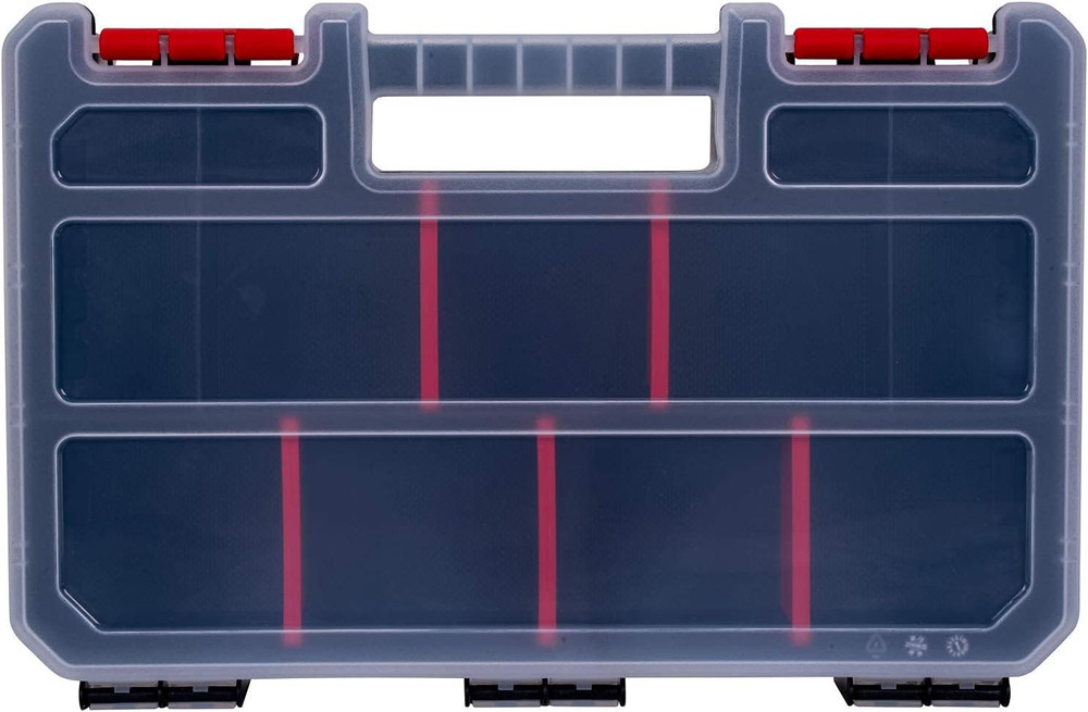 Compact Parts Organizer Box – Small Hardware Storage Case with 9 Compartments &