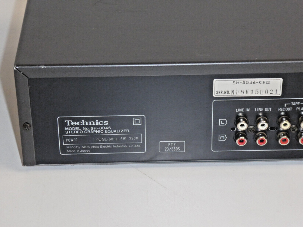 Technics SH-8046 2x7 Band High-End Stereo Graphic Equalizer with defects