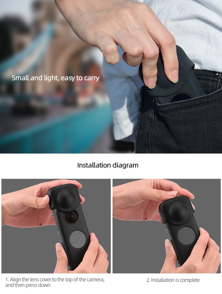 Anti-Scratch Silicone Lens Protective Cover Case Cap For Insta360 ONE X2 Camera