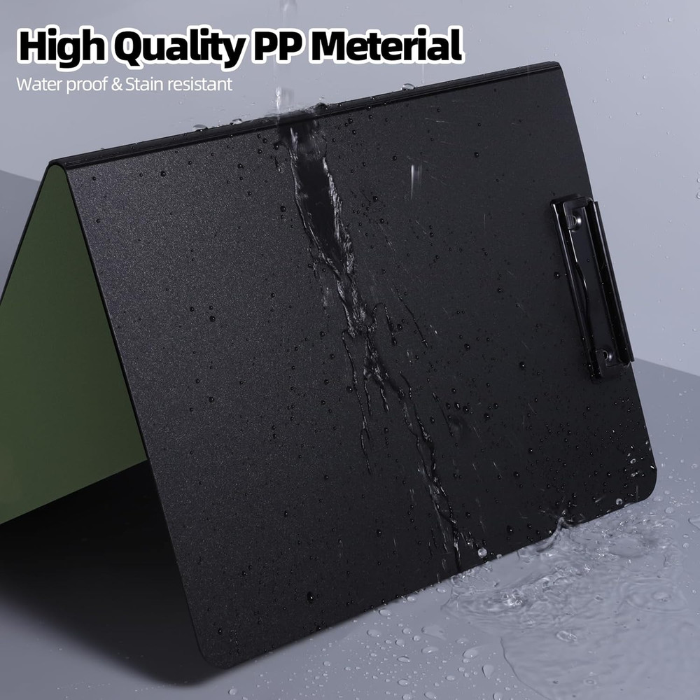 Clipboard Folder, A4 Foldable Clipboard with Horizontal and Vertical Double Meta
