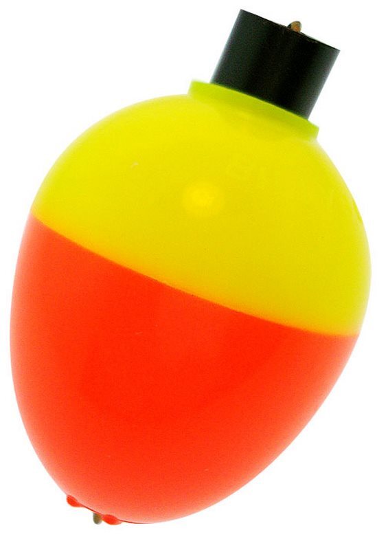 Betts Plastic Snap-On Floats Pear Orange/Yellow 3 Package