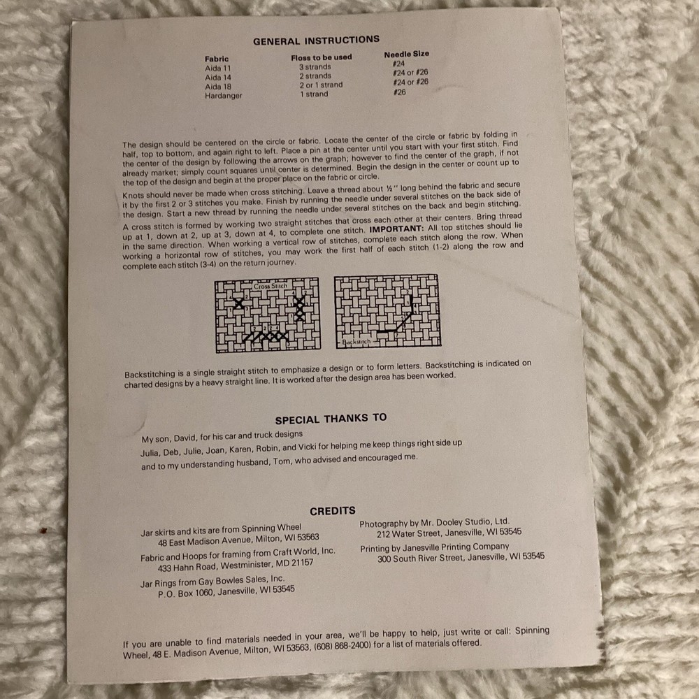 Spinning Wheel This and That counted cross stitch pattern leaflets
