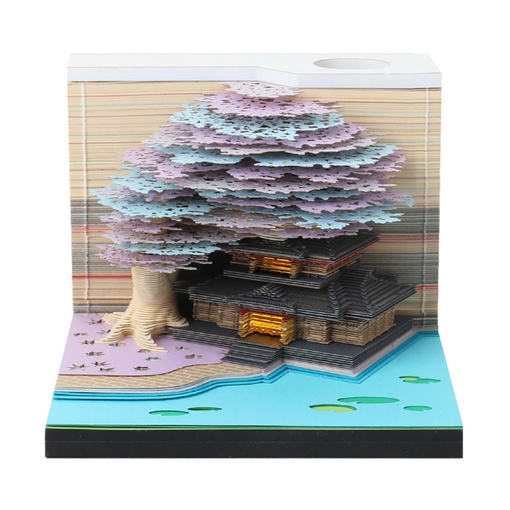 3D Memo Pad 260 Sheets Paper Carving Sticky Notes Convenience Post Notes Colorfu