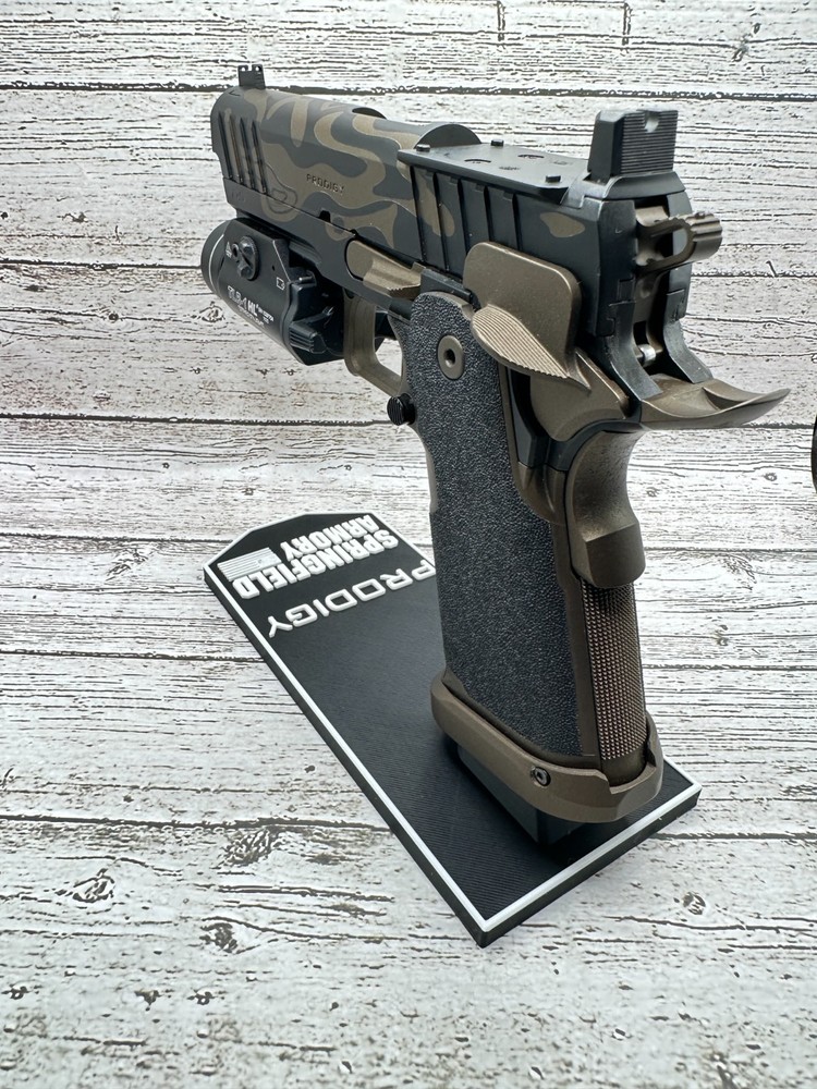 Springfield Prodigy 1911DS Stand – Mag Catch Locking Display Base USA Made