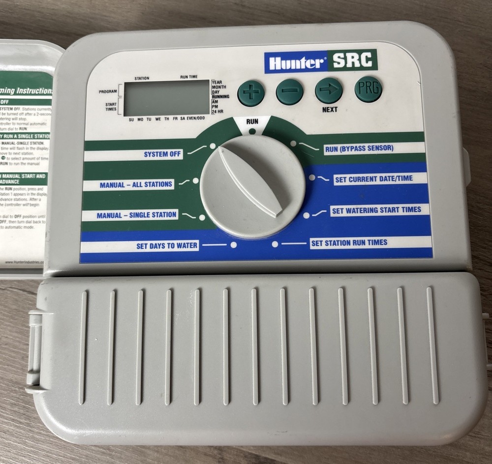 Hunter SRC Plus Sprinkler Irrigation 6-Zone Controller Timer Unit - Timer Only