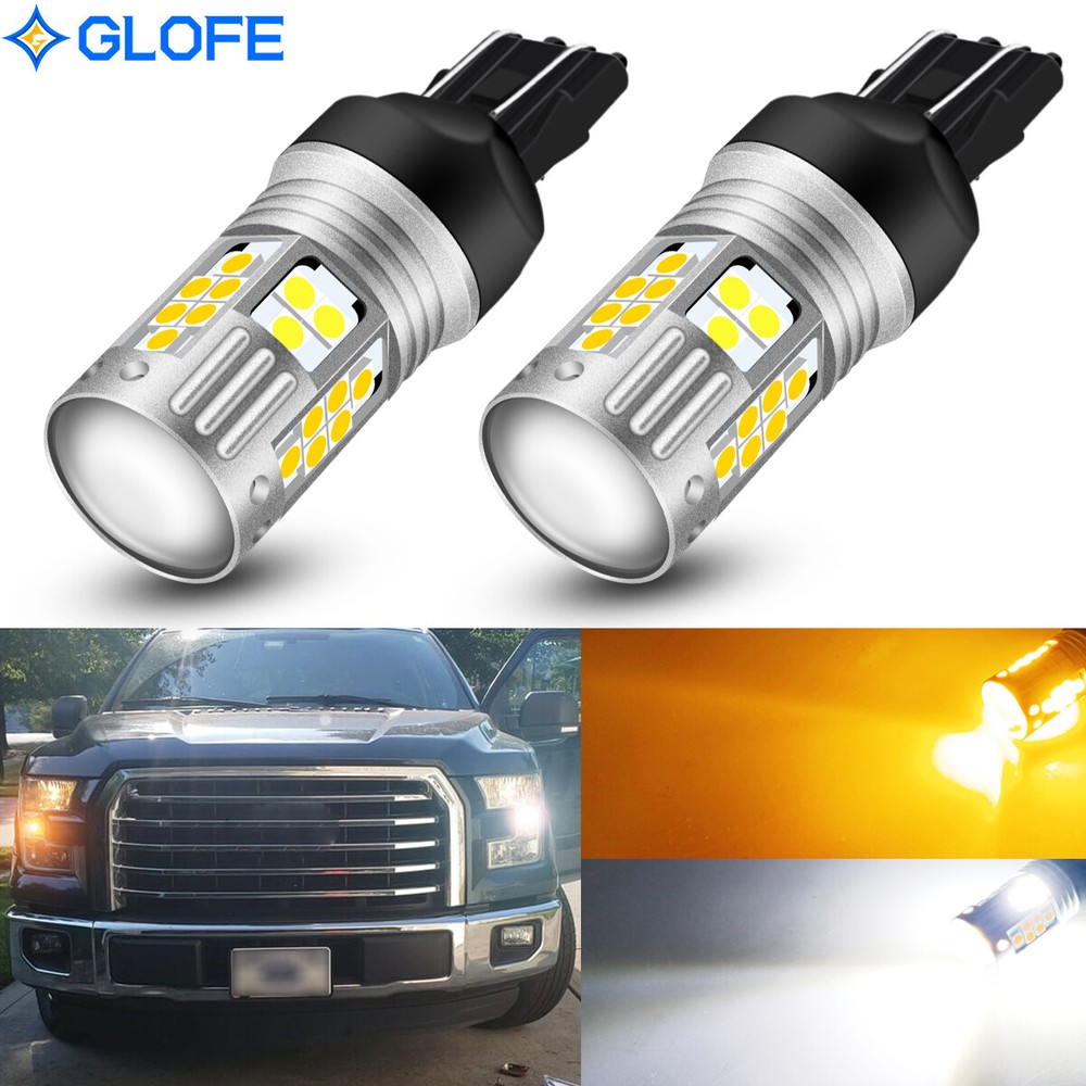 Error Free Switchback LED Turn Signal Running Light Bulbs For 2015-19 Ford F-150