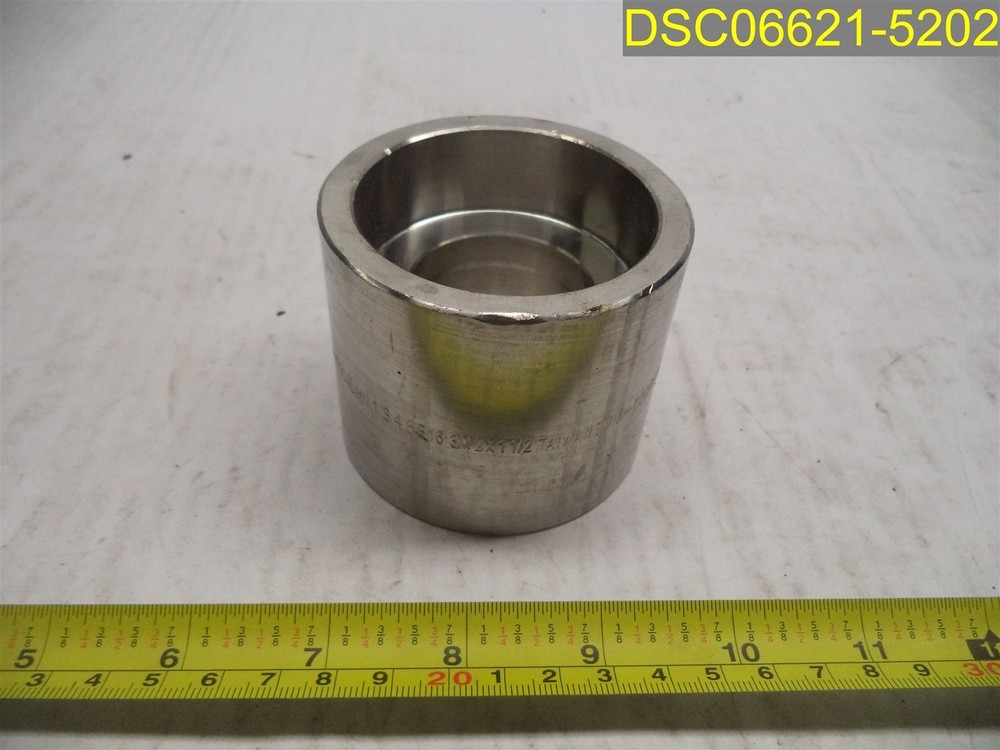 2" x 1-1/2" Reducer, Socket Weld 304L SS A/SA182 Pipe Fitting 3M Smith Cooper