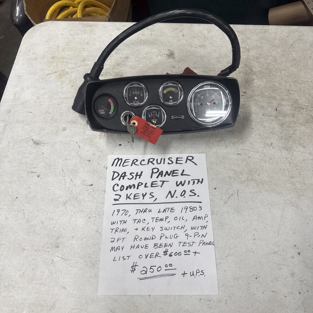 Mercruiser Dash Panel
