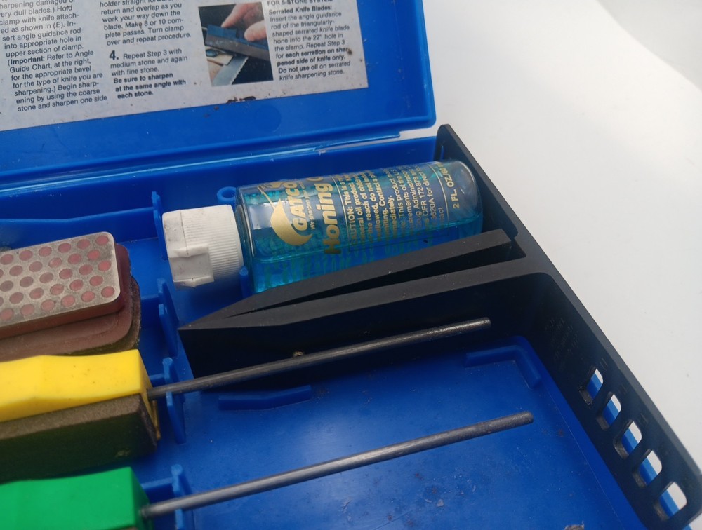 Gatco Knife Sharpener 3 STONE INCOMPLETE