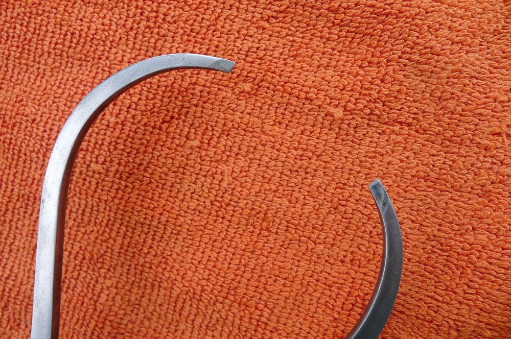 VTG STARRETT OUTSIDE CALIPERS, FLAT LEG, QUICK NUT, ALTERED