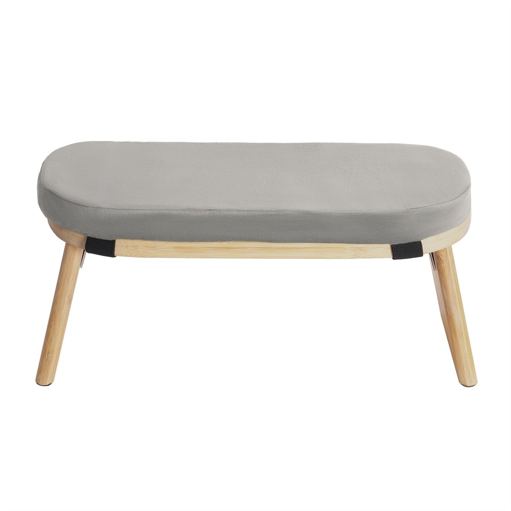 Bamboo Meditation Bench Kneeling Stool Foldable Yoga Bench