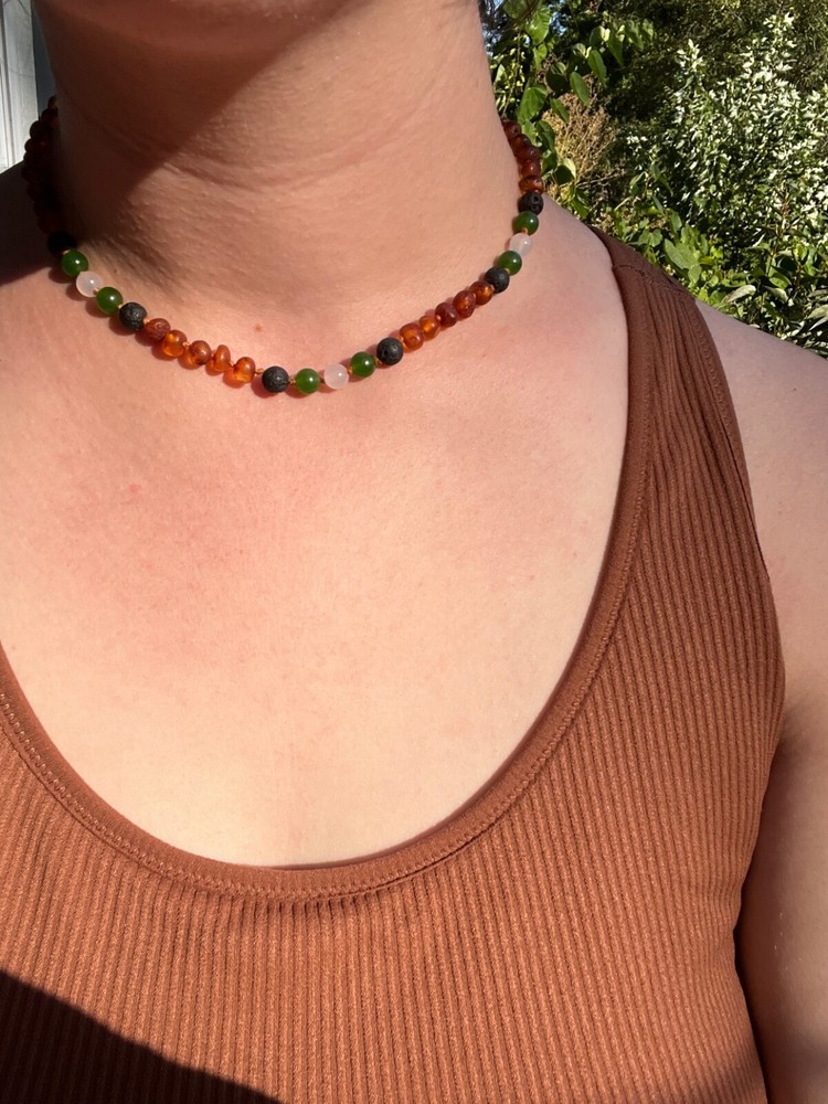 raw amber necklace Baltic