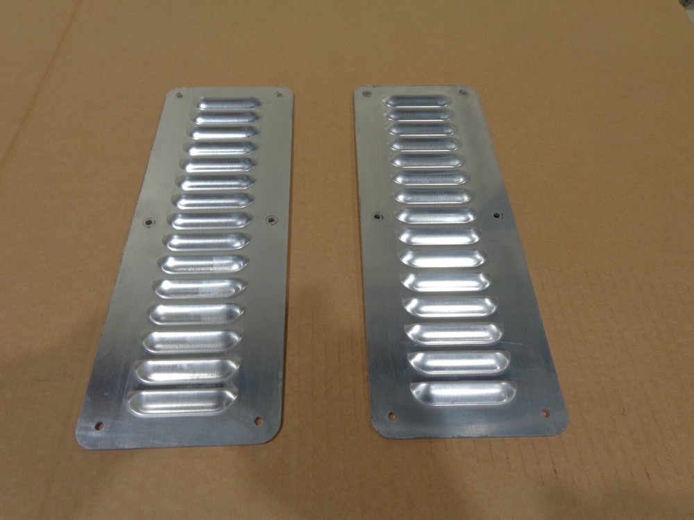 hood louver 2 piece kit, Aluminum