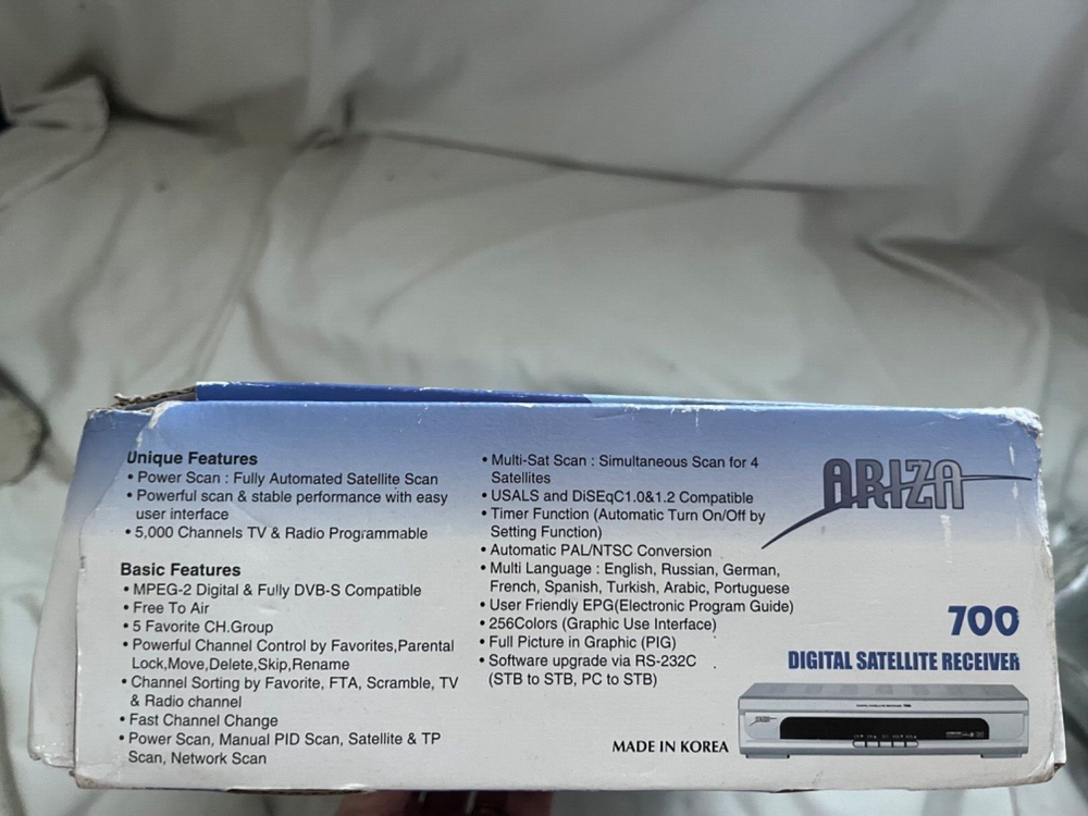 Ariza Digital Satellite Receiver Model 700