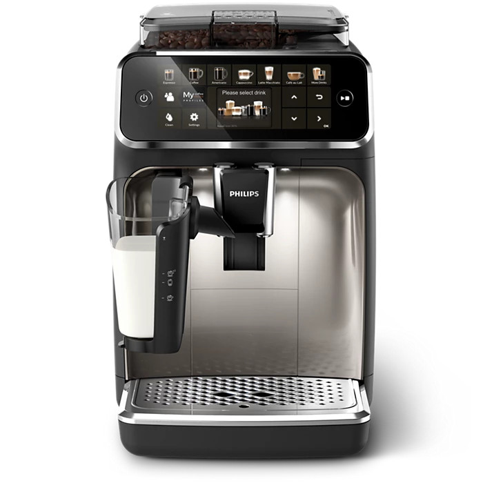 Philips 5400 LatteGo Automatic Espresso Machine, Silver - EP5447/94