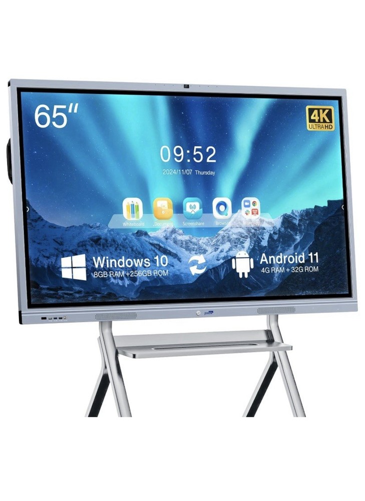 JYXCN Smart Board Collaboration Hub, 65” Digital Interactive Whiteboard Display