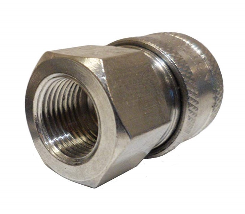 Stainless Steel 3/8" Female NPT Quick Connect Easy Release Socket Coupler