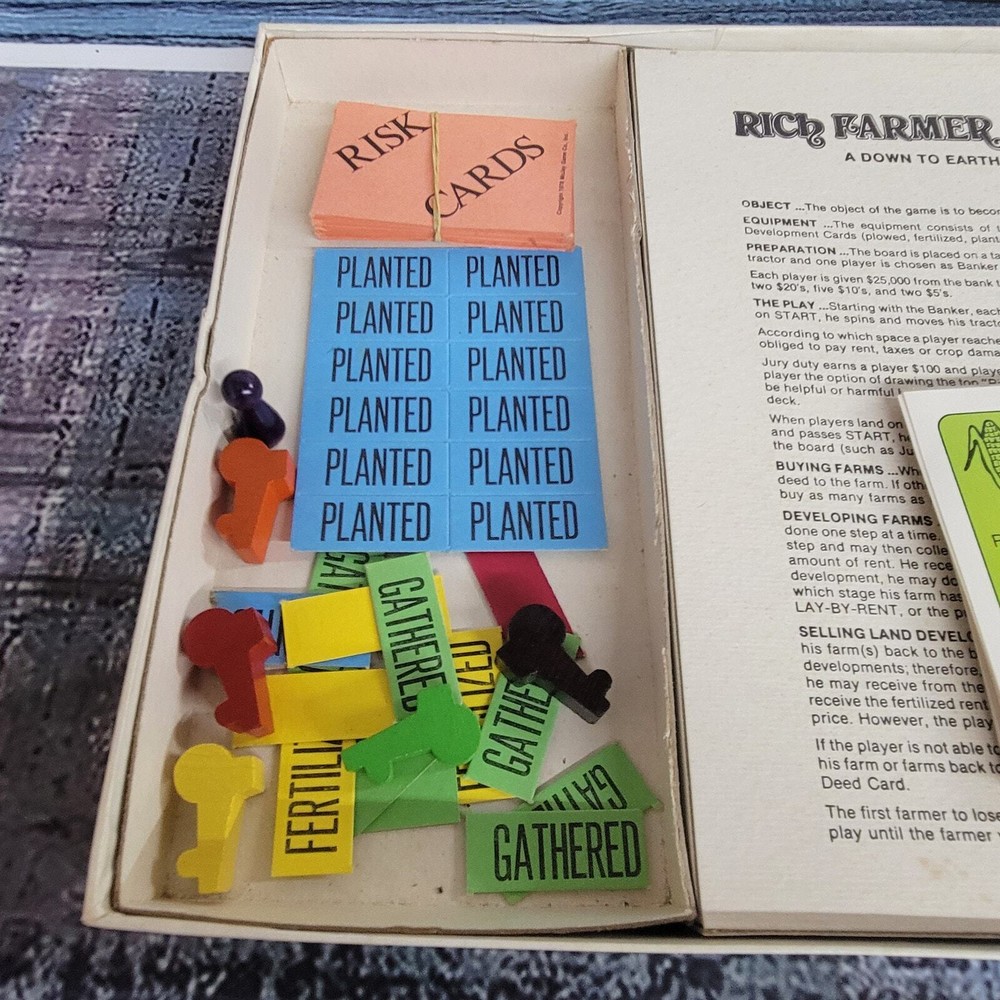 Vintage Board Game Rich Farmer Poor Farmer