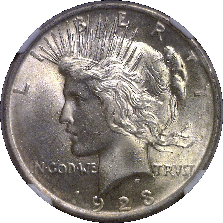 1923 Peace Dollar NGC MS-65