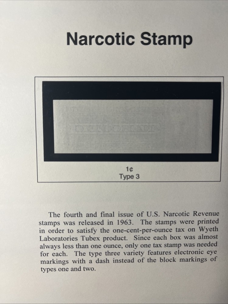 SC RJA105 Narcotic Type 3 Coil Single VF