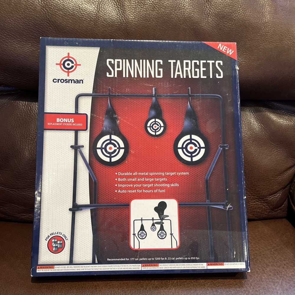 Crosman CSLT Metal Spinning Target,Black Black