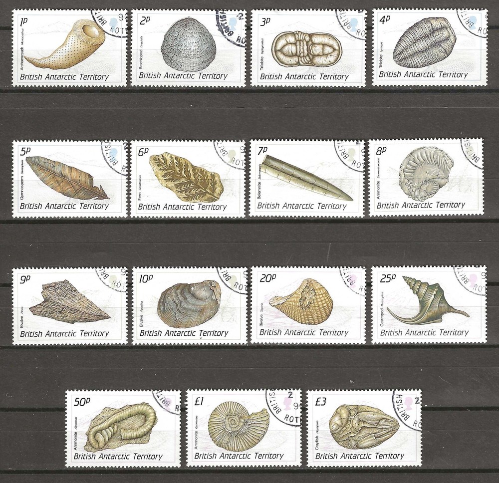 BRITISH ANTARCTIC TERRITORY 1990 SG 171/185 USED