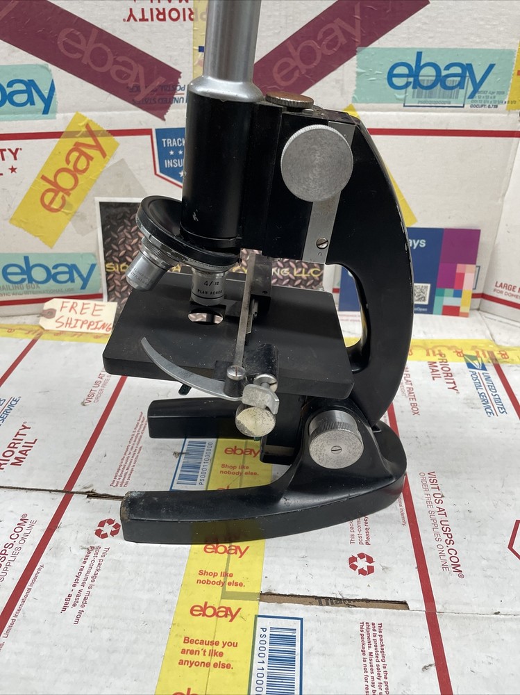 VINTAGE BAUSCH & LOMB MICROSCOPE # 16033-443