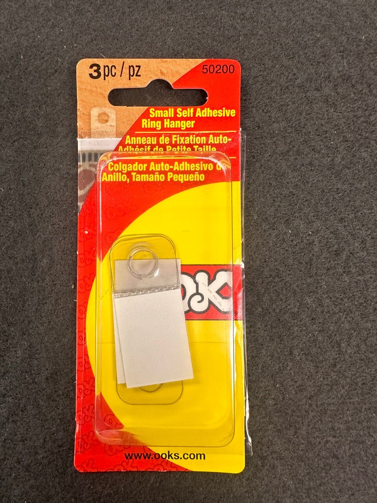 (3-Pcs) Small Self Adhesive Ring Hanger