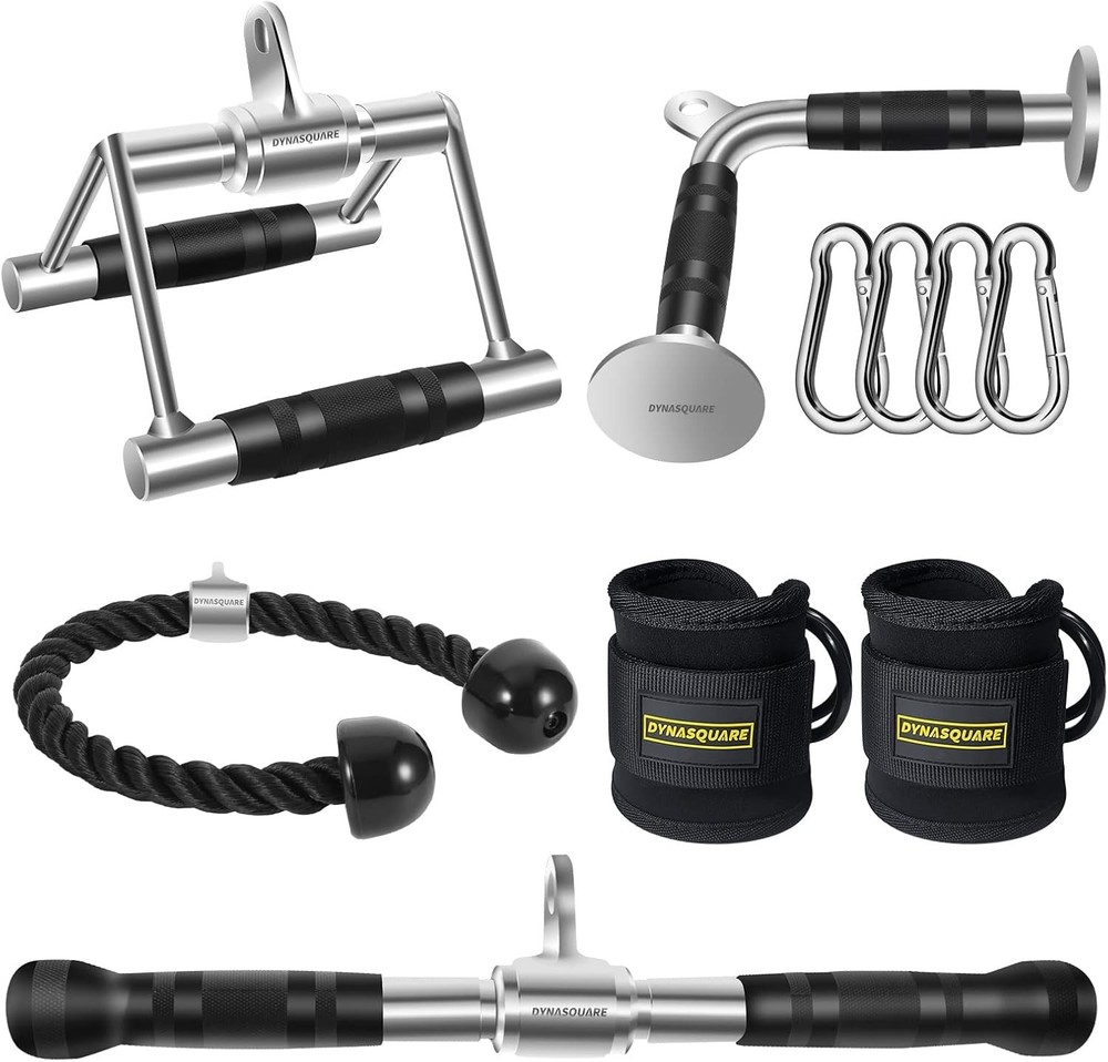 Tricep Press Down Cable Machine Attachment Heavy Duty Solid Steel Body Training