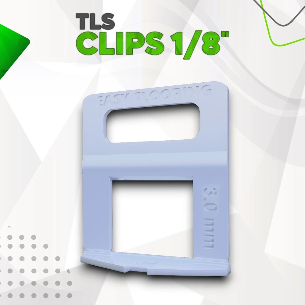 Tile Leveling Clips Standard 1/8" (3.0 mm) - Standard Profile