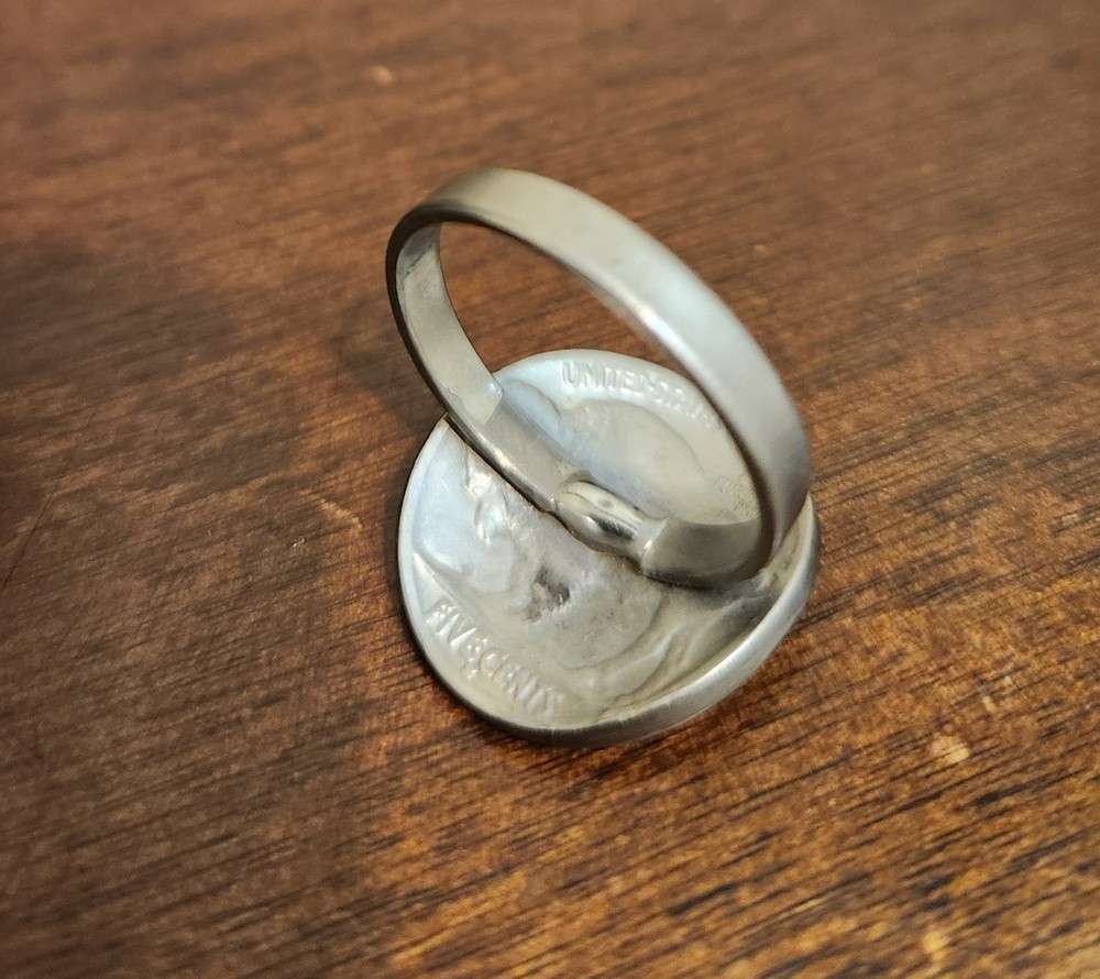 Homemade 1935 Buffalo Indian Ring