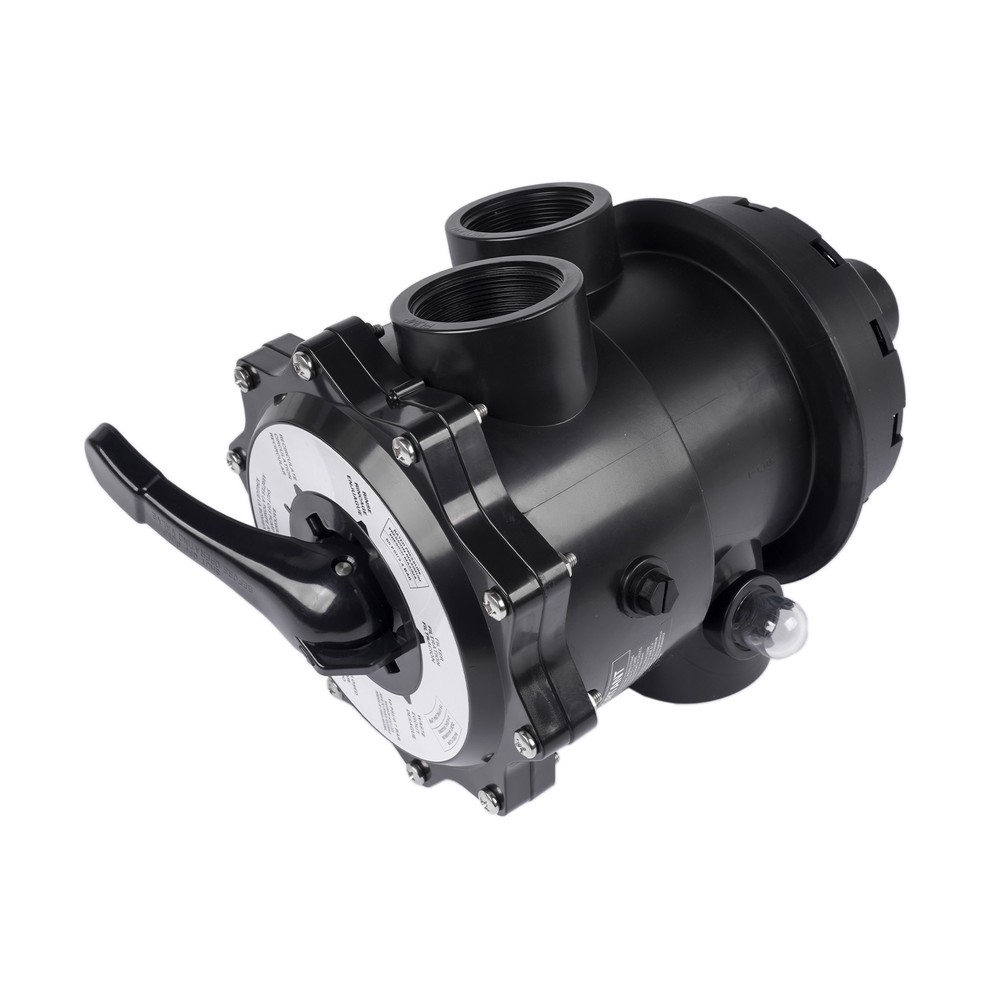 Black Vari-Flo 2" Top Mount Control Value Multiport Valve 6 Positions SP071621