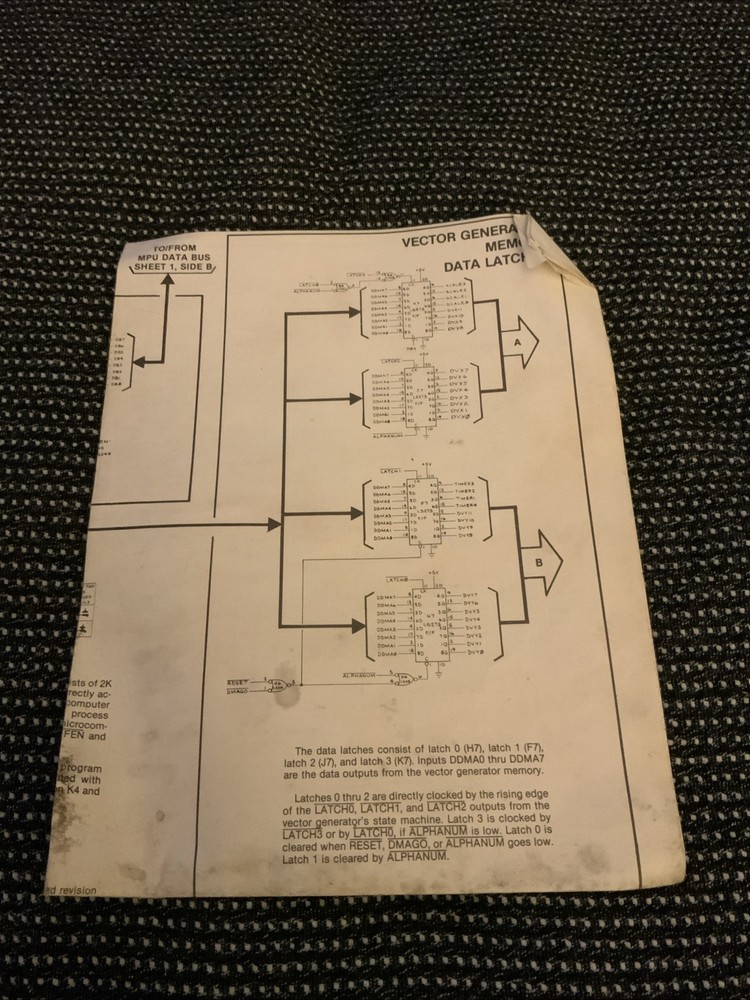 Original Asteroids Drawing Package + Schematics