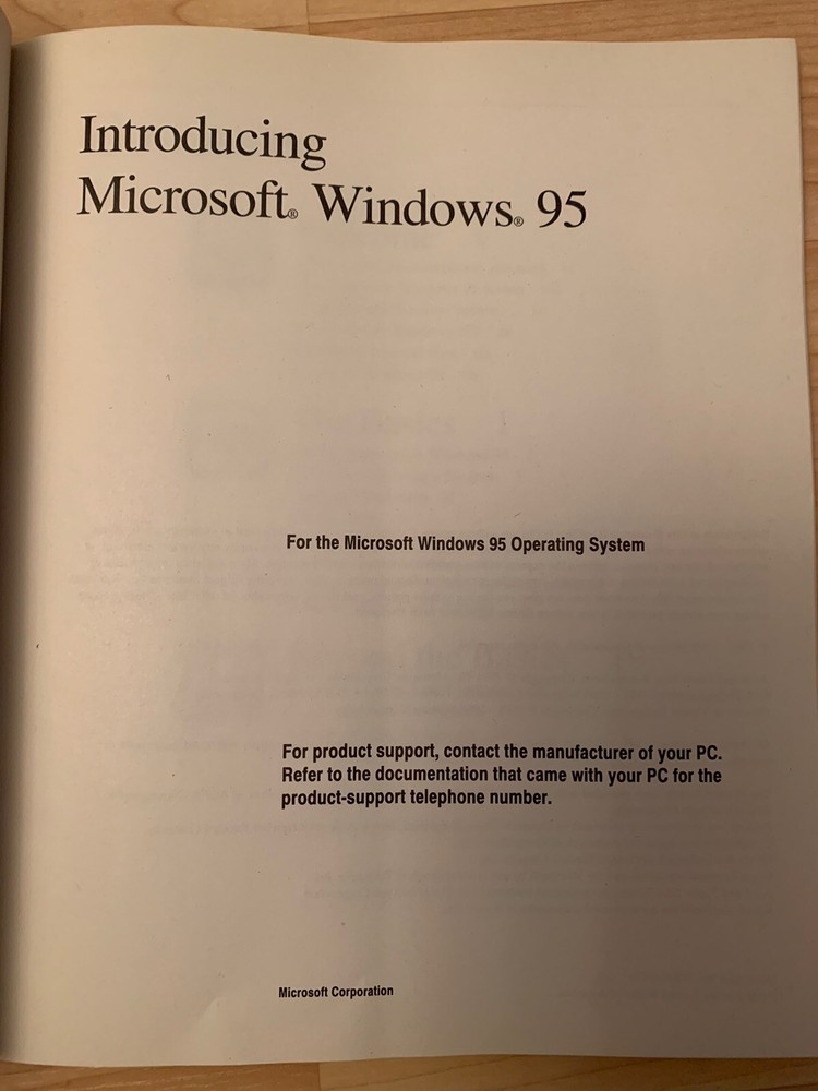 Microsoft Windows 95 User Manual