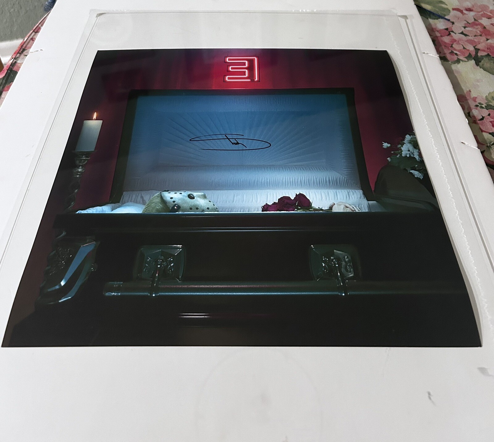 EMINEM Signed The Death of Slim Shady TDOSS  14x14 Lithograph In Hand