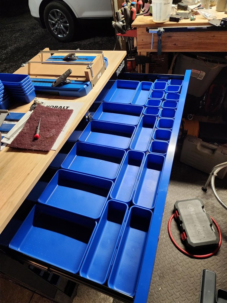 42 Pack Tool Box Organizer Tool Tray Dividers Rolling Tool Drawer Organization