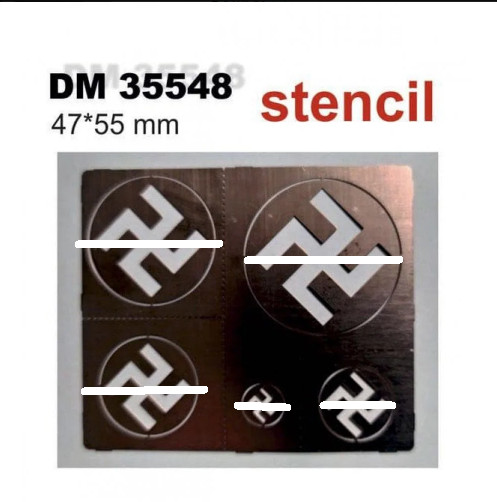 Stencil. Germany 1939-1945 (47*55 mm), scale 1/35 Dan Models 35548